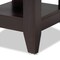 Baxton Studio Audra Dark Brown Finished Wood End Table 159-9867 - alternate 2